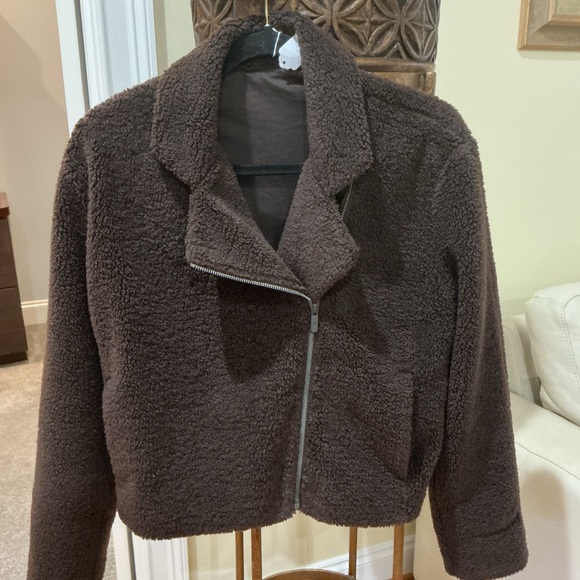 Lululemon Textured Fleece Collared Jacket Espresso $168 - Picture 2 of 6